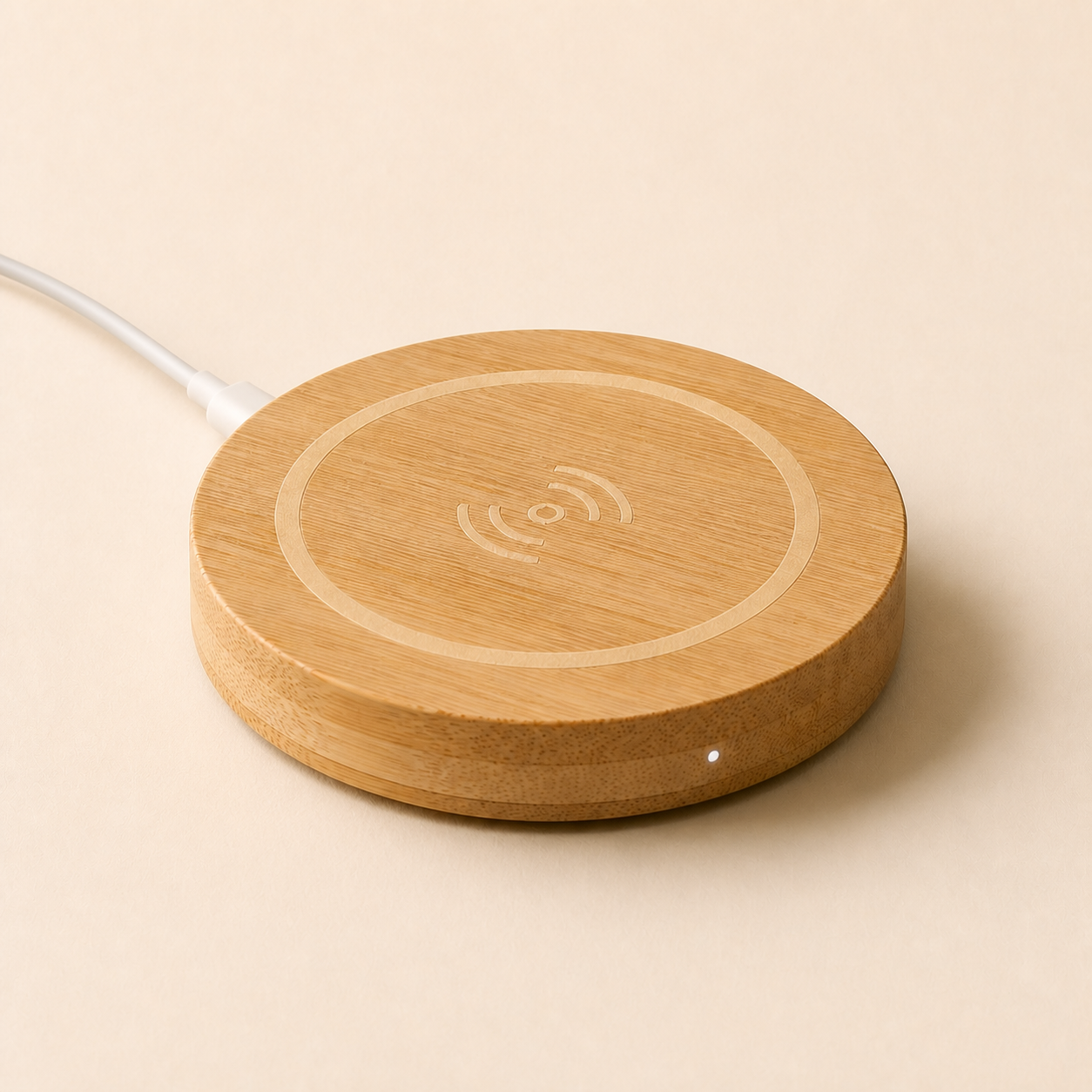Bamboo 15W Wireless Charger Mug Warmer — third view