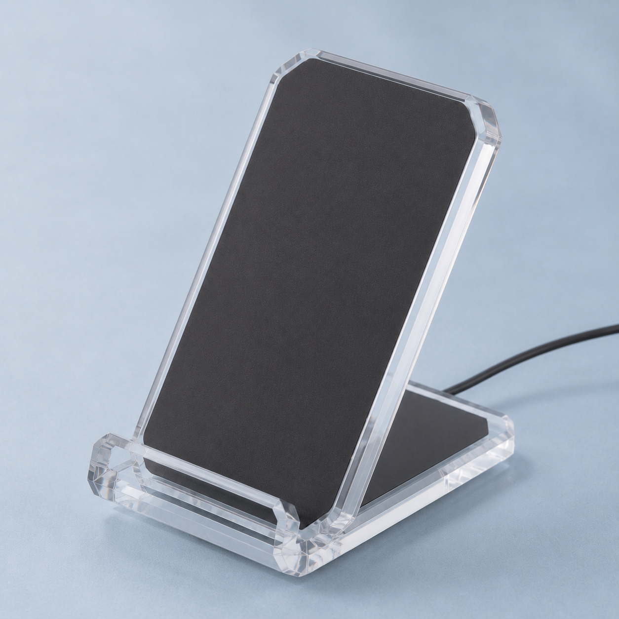 Acrylic 15W Wireless Charging Stand — third view