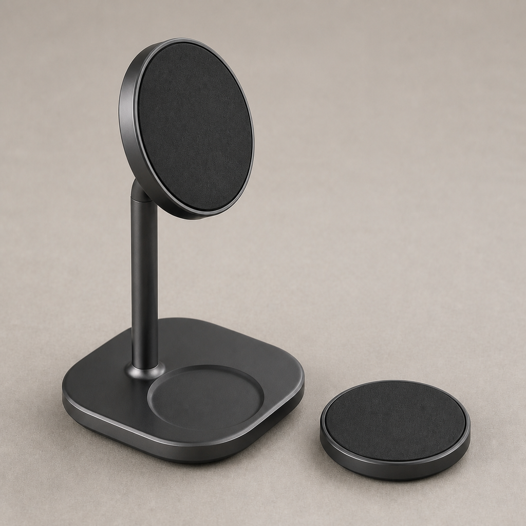 Detachable 10W Wireless Charging Pad and Stand — third view