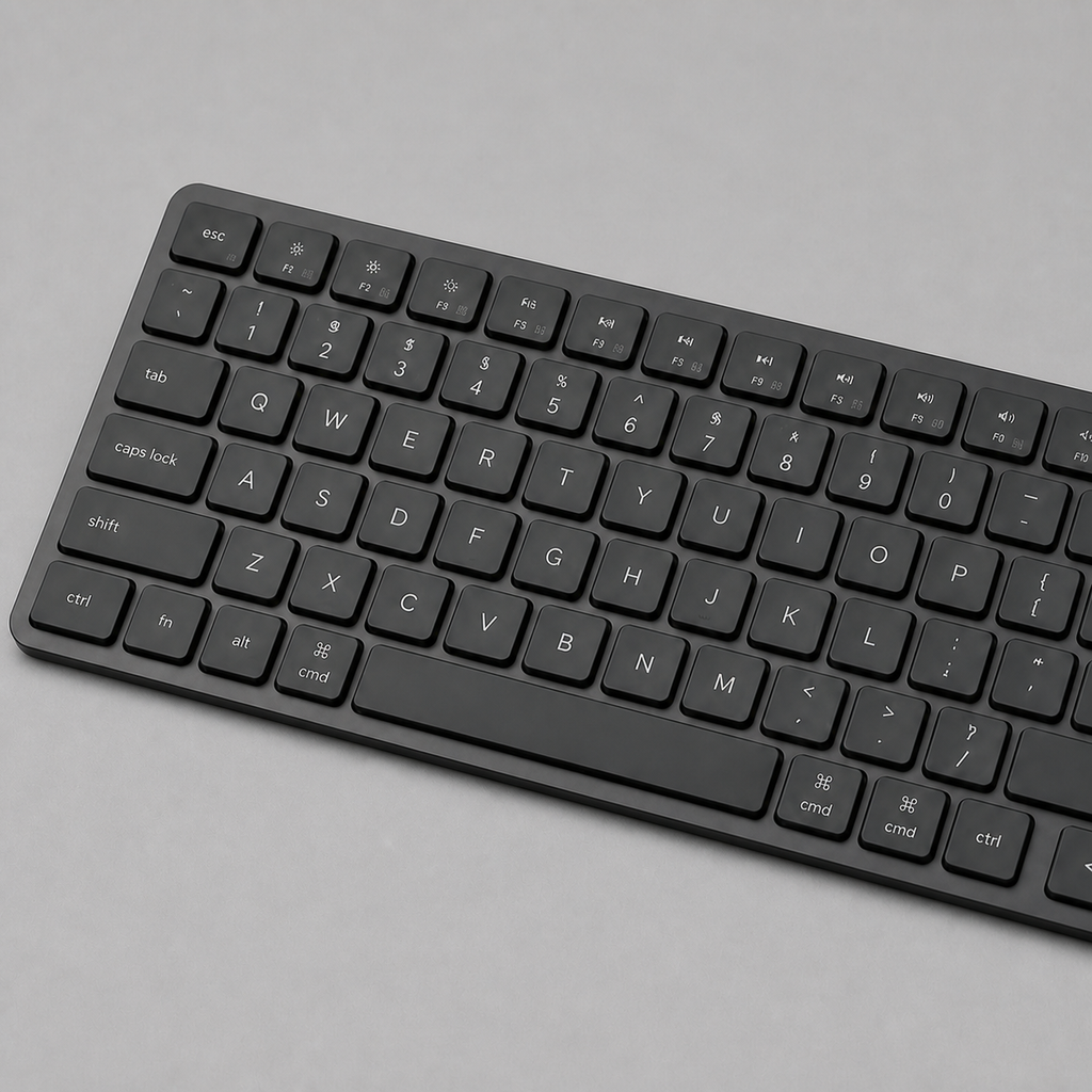 76-key portable Bluetooth keyboard — original EchoNestGear detail angle