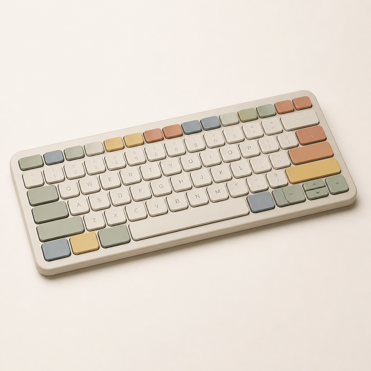 Multi-color wireless Bluetooth keyboard — original EchoNestGear studio image