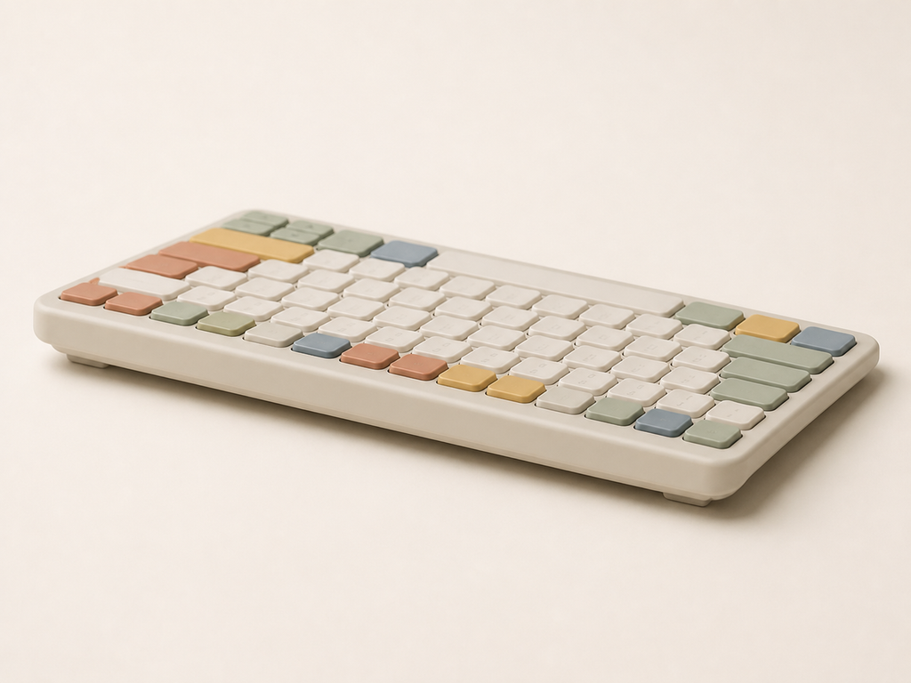 Multi-Color Wireless Bluetooth Keyboard — third view