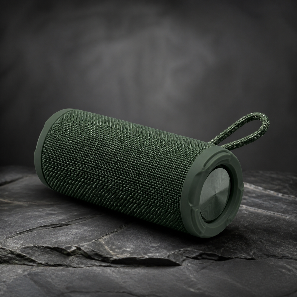 Outdoor portable Bluetooth speaker — original EchoNestGear studio image